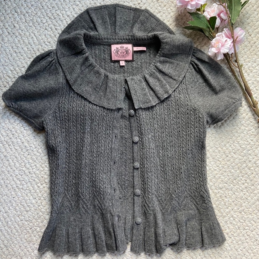 Vintage juicy couture button up sweater